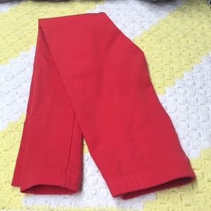 EUC Sold Red Hanna Andersson Leggings 120 Slim